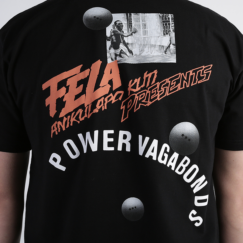 мужская черная футболка Carhartt WIP S/S Power Vegabonds T-Shirt I026847-black - цена, описание, фото 4